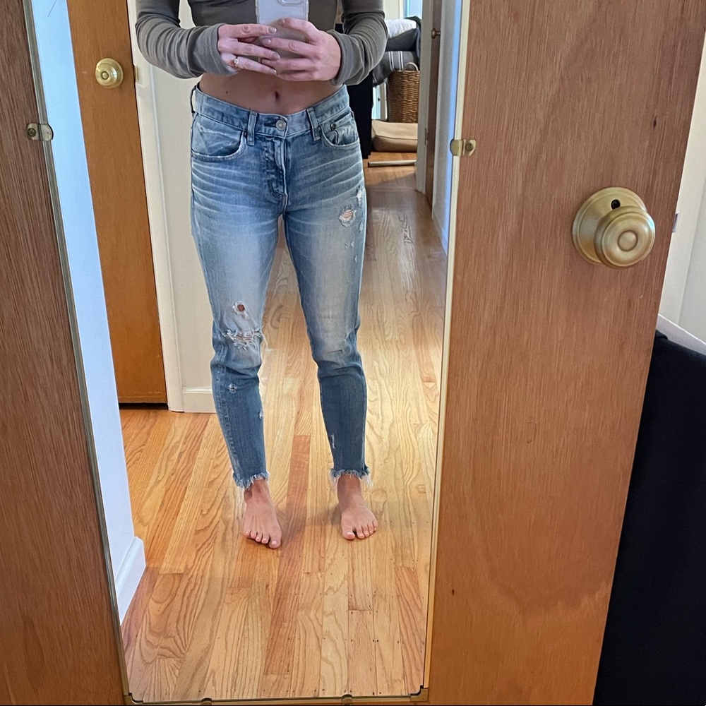 Moussy denim high mid rise, size 26